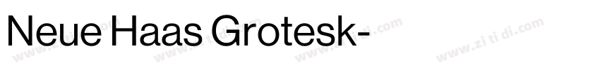 Neue Haas Grotesk字体转换